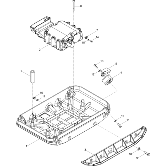 Baseplate Assembly for Wacker DPU6555H