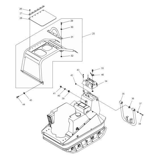 Frame Assembly for Wacker DPU7060