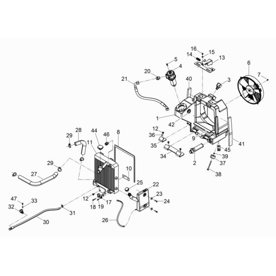 Radiator Assembly for DPU90