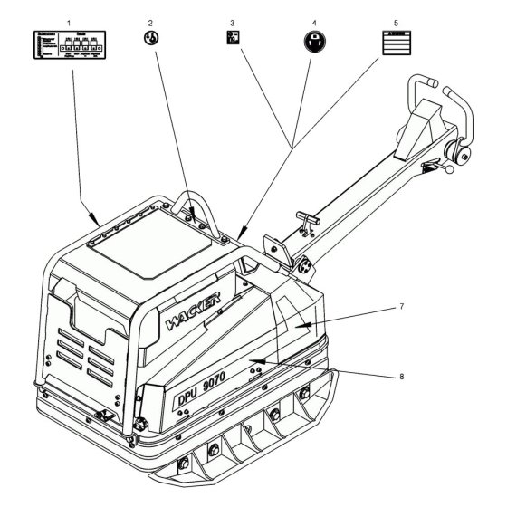 Decals for Wacker DPU9070