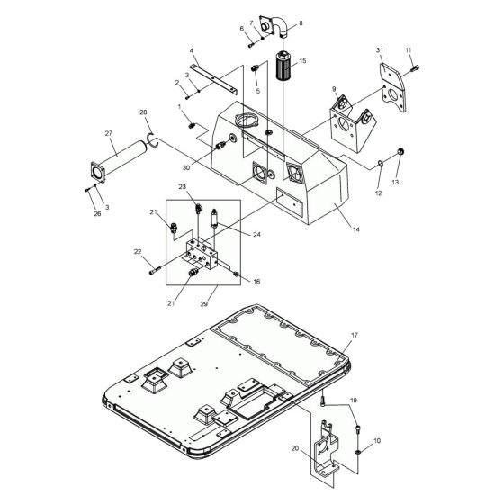Upper Mass Assembly for DPU9070