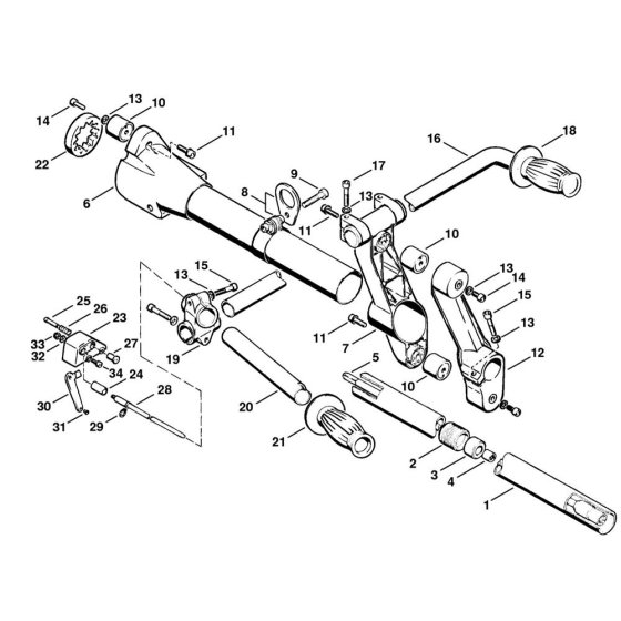 Drive Tube & Handlebar Assembly
