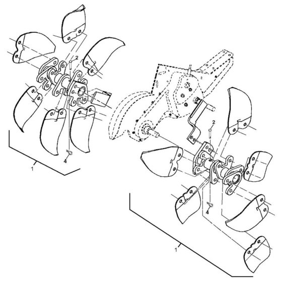 Tine Assembly for Husqvarna