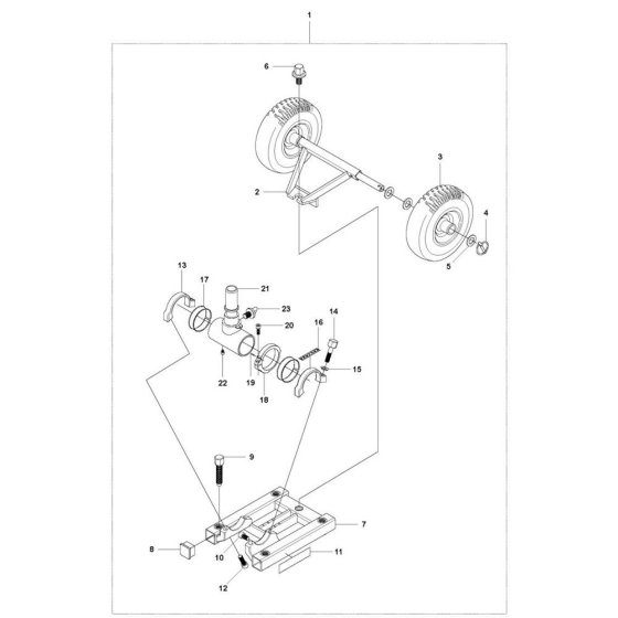Base Plate for Husqvarna DS 50 AT