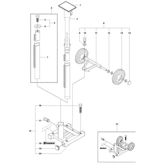 Base Plate for Husqvarna DS 50