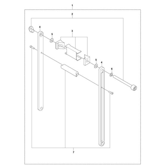 Back Support for Husqvarna DS 500
