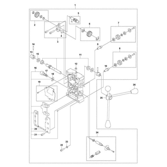 Carriage Assembly for Husqvarna DS 500