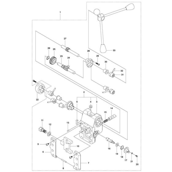 Carriage Assembly for Husqvarna DS 70 AT