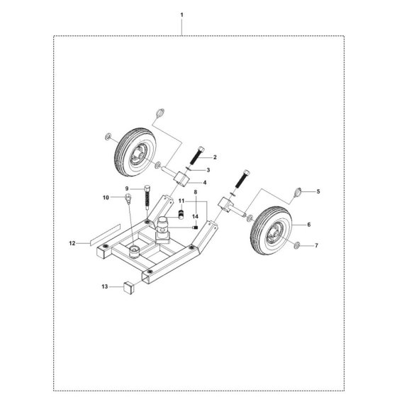 Base Plate for Husqvarna DS 70