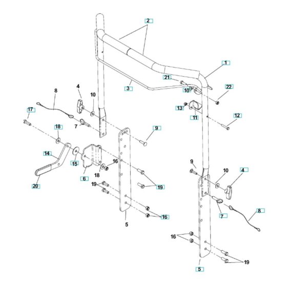Handle Assembly for Husqvarna