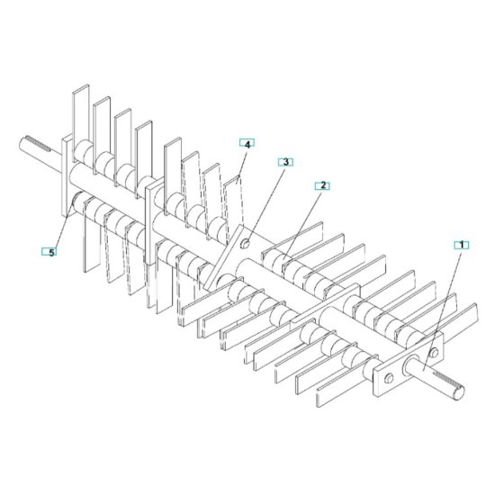 Flail Blade Reel for DT22H5FA