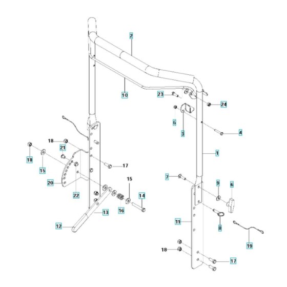 Handle Assembly for Husqvarna DT22HNR