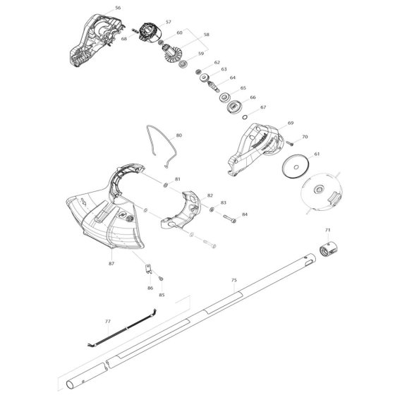 Pipe & Shield Assembly for Makita