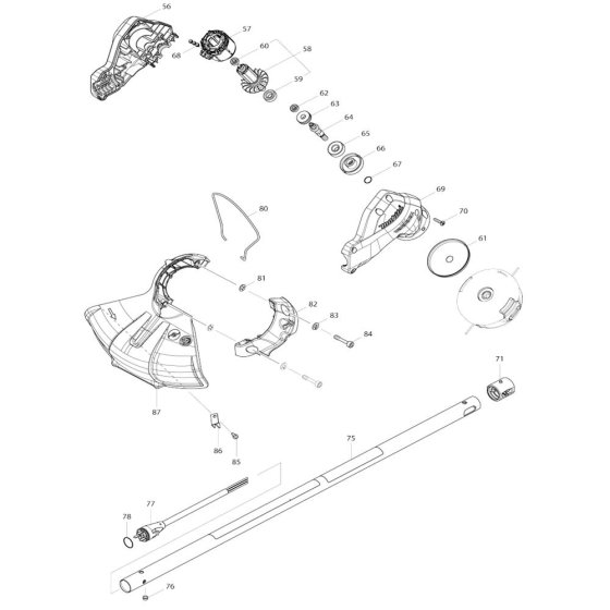 Pipe, Shield Assembly for Makita