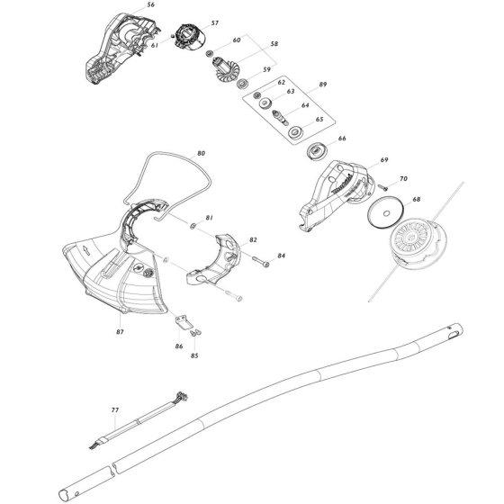 Housing, Shield for Makita DUR189