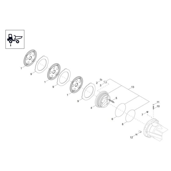 Brake Assembly for DV60-2
