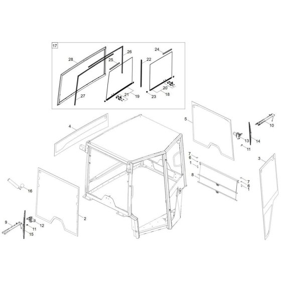 Window Assembly for Wacker DV60-2