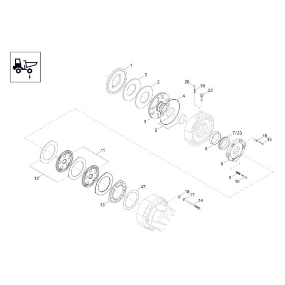Brake Assembly for DV90-2