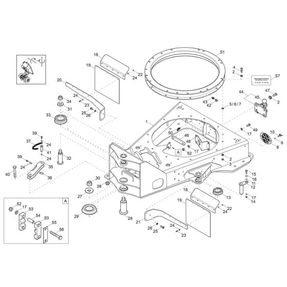 Front Frame Assembly Wacker DV90-2