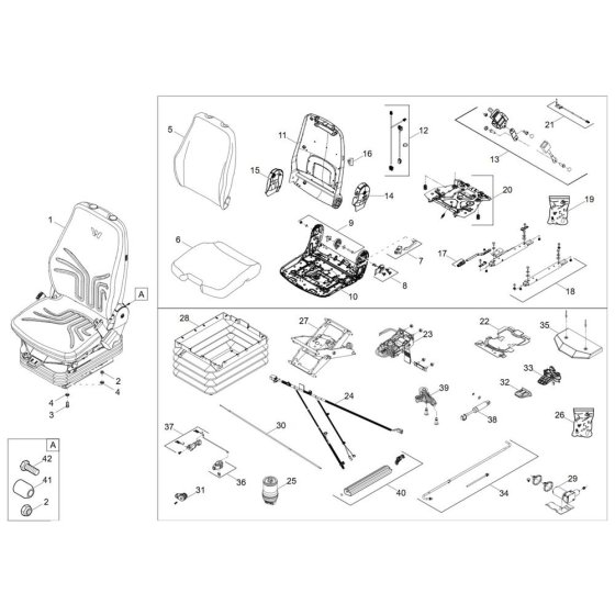 Seat Assembly for Wacker DV90-2