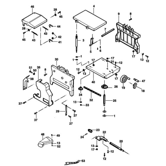 DeWalt DW1163 Main Assembly