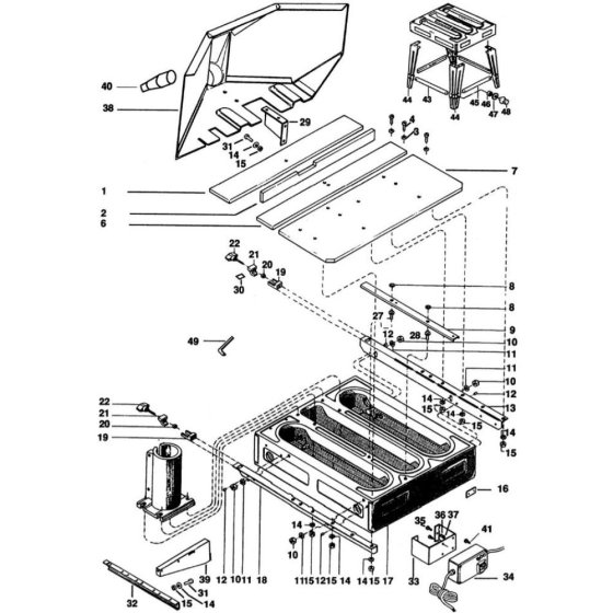 DeWalt DW1251 Main Assembly