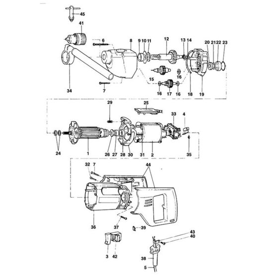 Main Assembly for DeWalt DW133