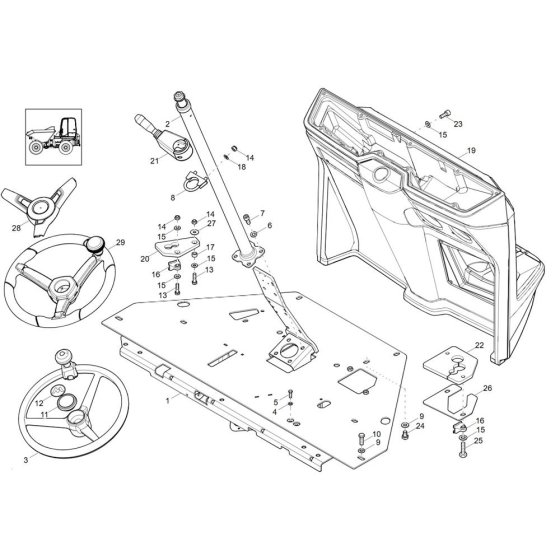 Pilot Stand Assembly - Wacker DW30-2