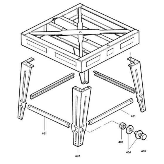 Leg Assembly for DeWalt DW722