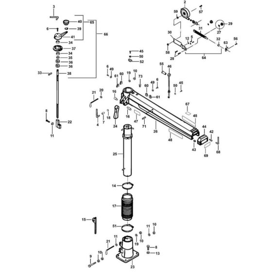 Main Assembly for DeWalt DW728KN