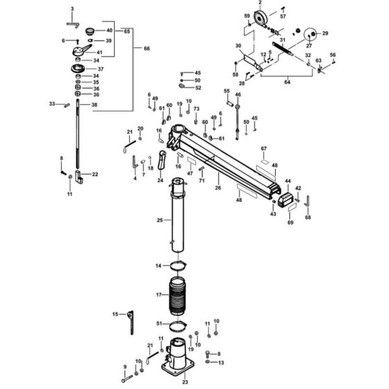 Main Assembly for DeWalt DW728KN