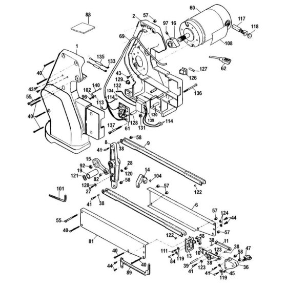Motor Assembly for DeWalt DW788