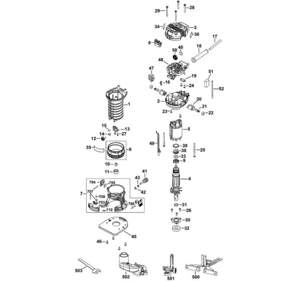 DeWalt DWE6005 Assembly