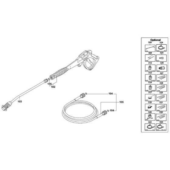 Handle Assembly for DeWalt DXPW001E