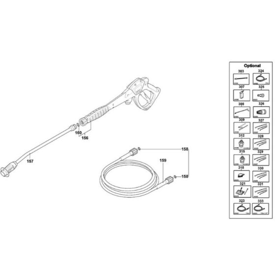 Handle Assembly for DeWalt DXPW004E