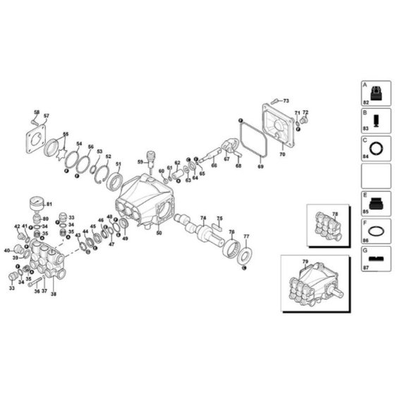 Head Assembly for DeWalt DXPW005E