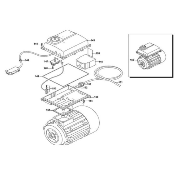 Motor Assembly for DeWalt DXPW005E