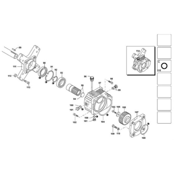 Gearbox Assembly for DeWalt DXPW010E