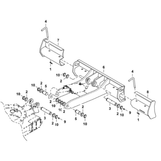 Blade Assembly for BobCat E08