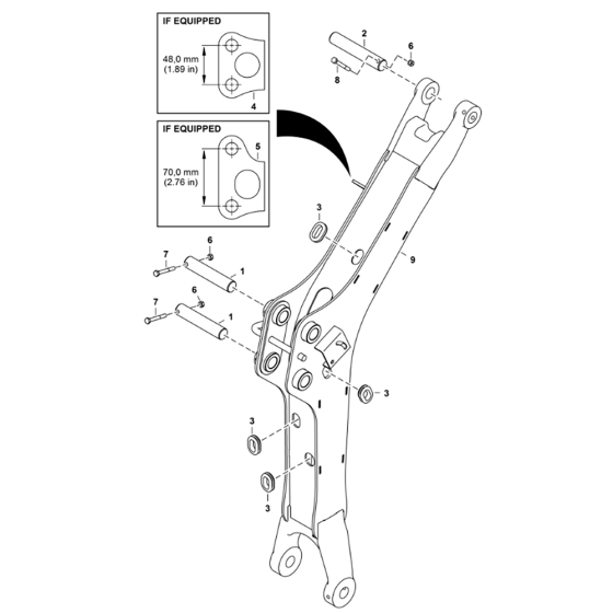 Boom Assembly for BobCat E08