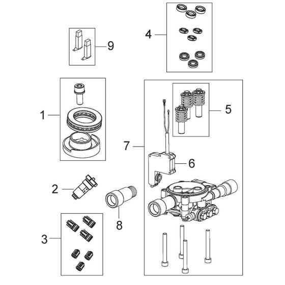 Motor Pump Assembly for Nilfisk