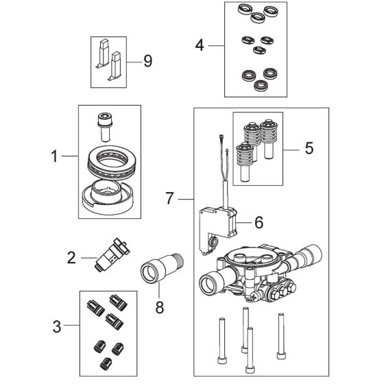 Motor Pump Assembly for Nilfisk