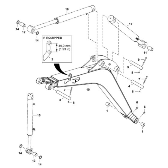 Boom Assembly for BobCat E16