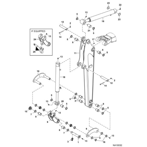 Arm Assembly for BobCat E17
