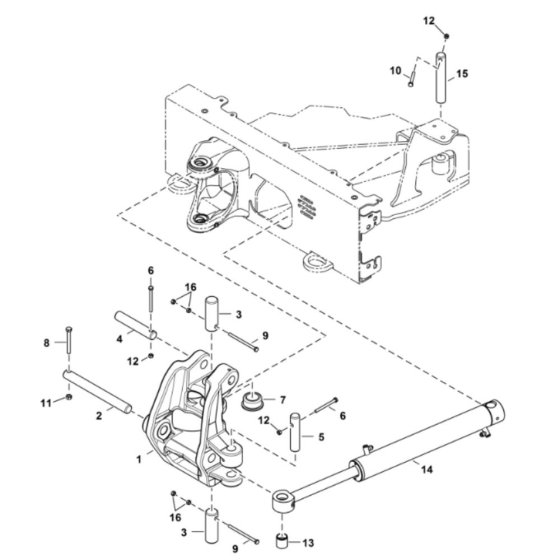 Boom Swing Frame for BobCat E17Z