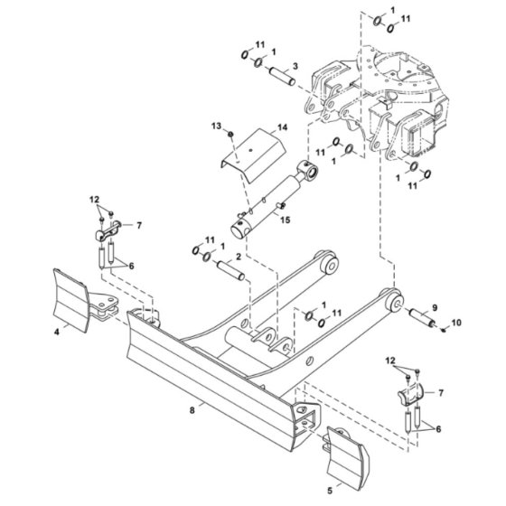 Blade Assembly for BobCat E19