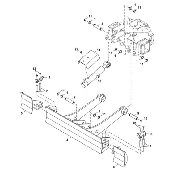 Blade Assembly for BobCat E20Z