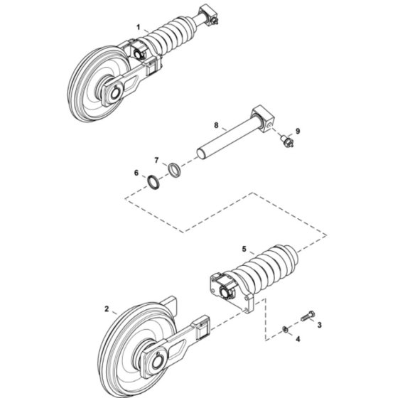Idler Assembly for BobCat E26