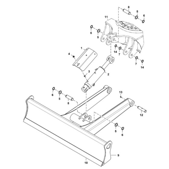 Blade Assembly for BobCat E26