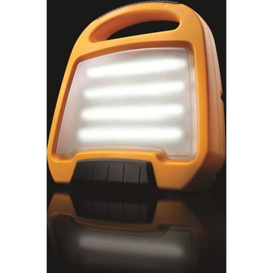 Rechargeable LED Floor Light emits 6500K cool bright light Rubber base ABS